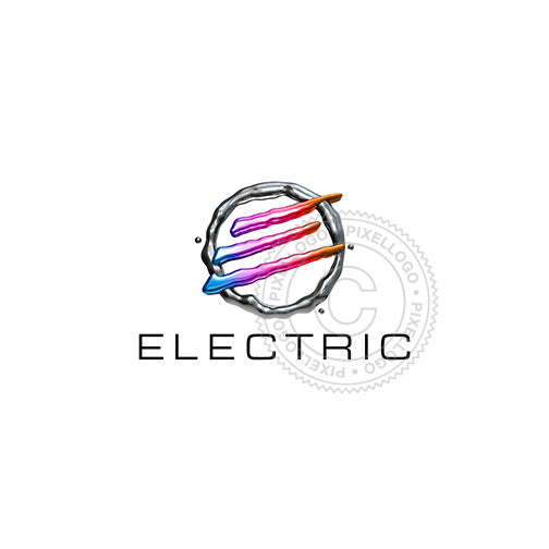3D Liquid Metal E Logo - Dynamic E Logo