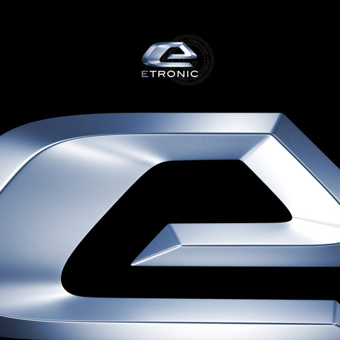E 3D logo - Electric Car Symbol | Pixellogo