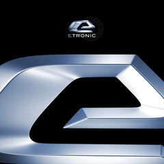 E 3D logo - Electric Car Symbol