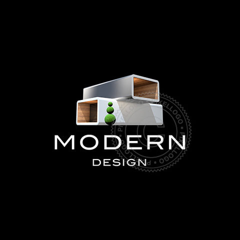 3D realtor logo - Modern Home Logo | Pixellogo