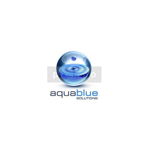 Liquid Globe Aqua Blue - Pixellogo