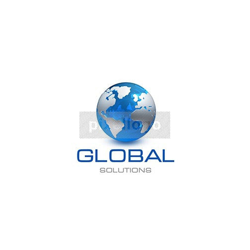Globe World Map 3D - Pixellogo