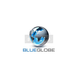 Fluid Blue Globe - Pixellogo