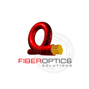 Fiber Optics Logo - logo template