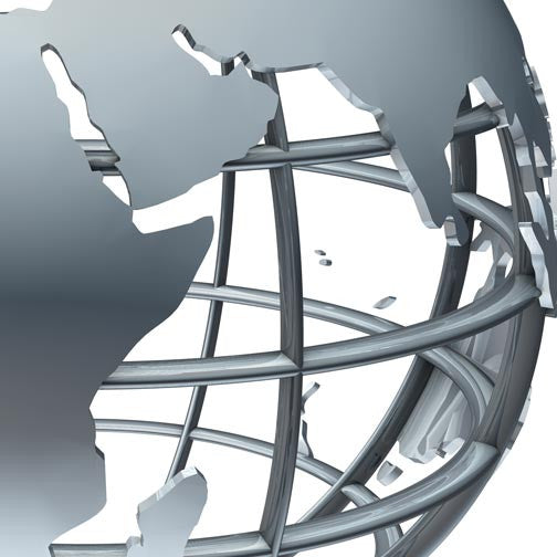 World Map Globe 3D - Pixellogo