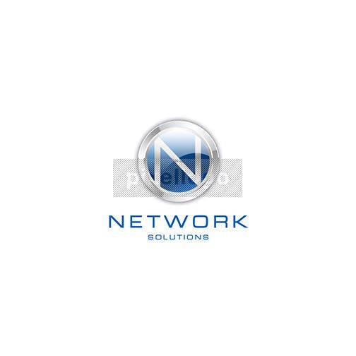 Network Solutions 3D Letter "N" - Pixellogo