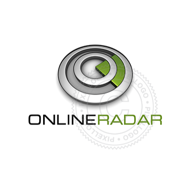 3D Radar Logo - Target Symbol