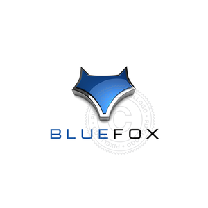 Fox 3D Logo - Blue Fox logo | Pixellogo