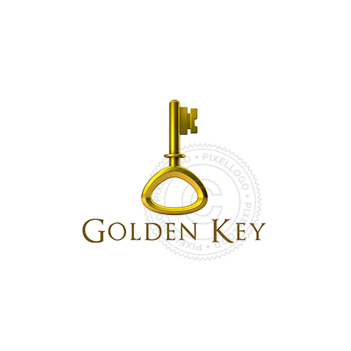 Gold Key 3D Logo