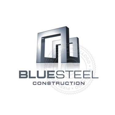 Construction 3D Logo - Steel Frame Construction logo