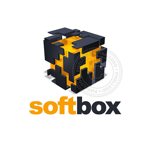 Data Logo - Cube 3D Logo