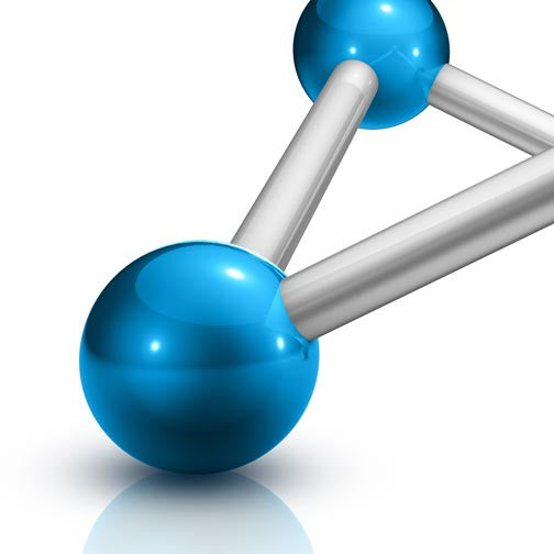 Connected Molecules 3D - Pixellogo