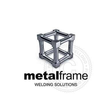 Metal 3D Logo - Steel Frame Construction logo design