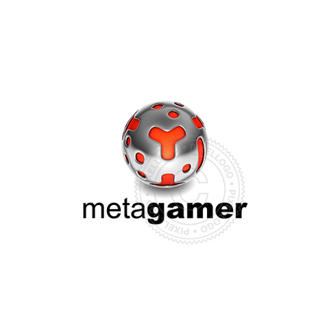 Gamer logo - 3D console logo