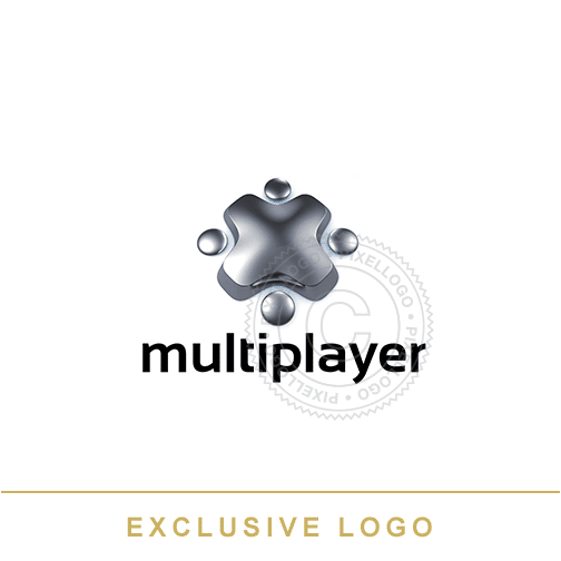 Multiplayer 3D Logo - Game Console Logo