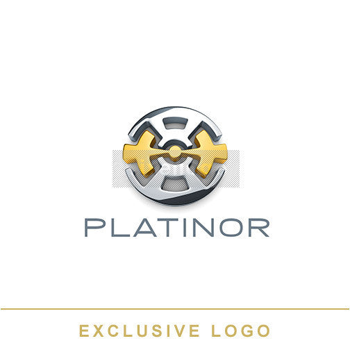 Jewelry Logo 3D - platinum logo | Pixellogo