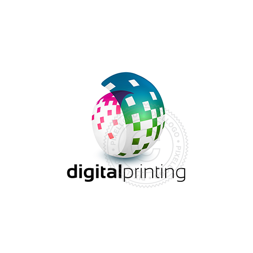 Pixel Logo Maker - Digital printer 3D logo Design | Pixellogo