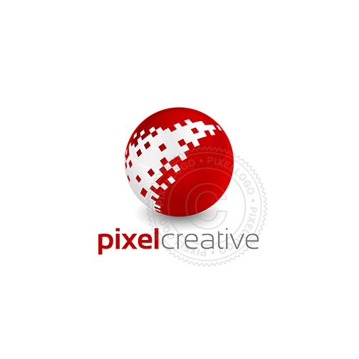 3D logo design pixel - Pixel Magic Studio Logo