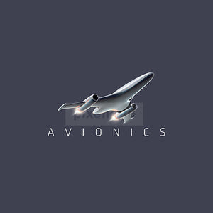 Avionics 3D Plane - Pixellogo