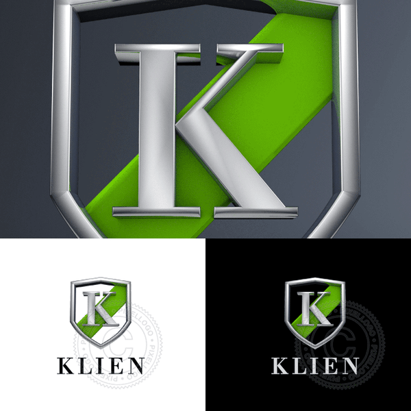 Fashion Emblem 3D Letter K - Pixellogo