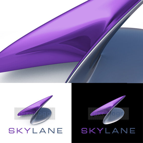 Sky Lane Purple Arrow 1053 - Pixellogo
