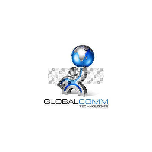 Global Atlas Man 3D - Pixellogo