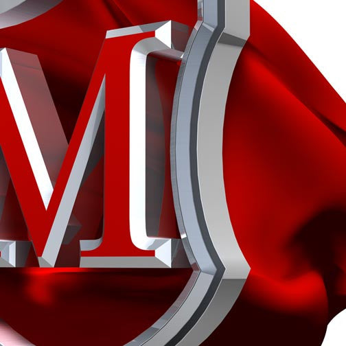 Security Shield With Letter M - Pixellogo