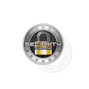 Lock Logo - Security Vault 3D Logo | Pixellogo