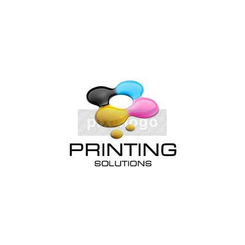 Liquid Ink Printing 3D - Pixellogo