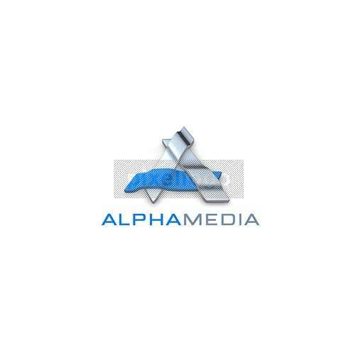 Alpha Media 3D - Pixellogo