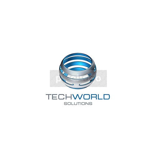 Techworld Solutions 3D - Pixellogo