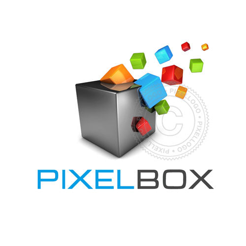 Pixel logo 3D