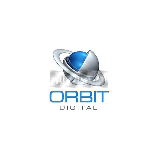 Globe And Orbit 3D - Pixellogo
