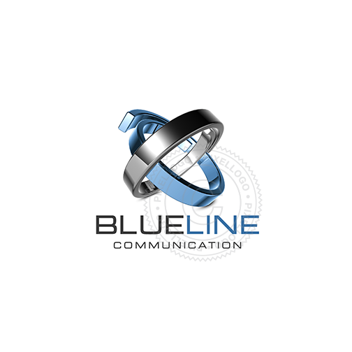 Blue Line Communication 3D - Pixellogo