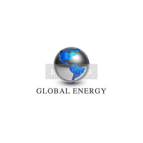 Global Energy 3D World Map - Pixellogo