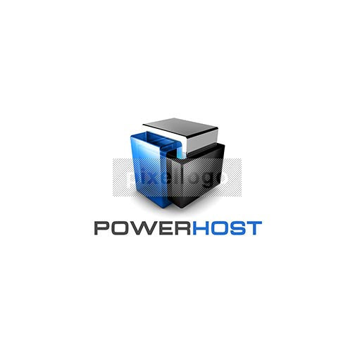Power Host 3D Server - Pixellogo