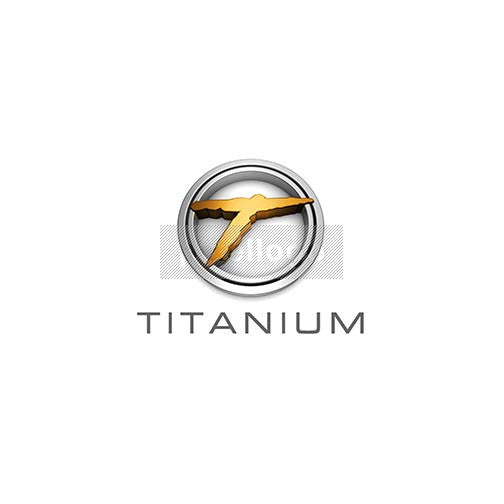 Titanium Letter "T" 3D - Pixellogo