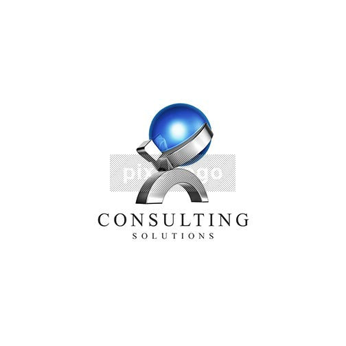 Consulting Solutions 3D Atlas Man - Pixellogo