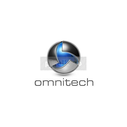 Omnitech 3D Shield And Globe - Pixellogo