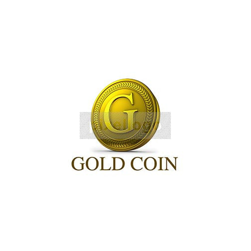 Gold Coin 3D Letter "G" - Pixellogo