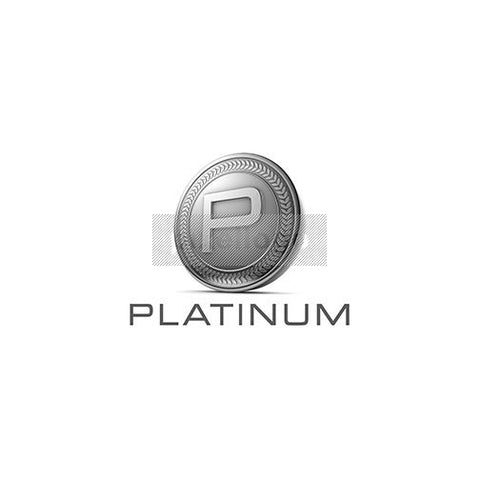 Platinum 3D Letter "P" - Pixellogo