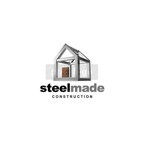 Construction House Logo Construction Logo Template House Silhouette