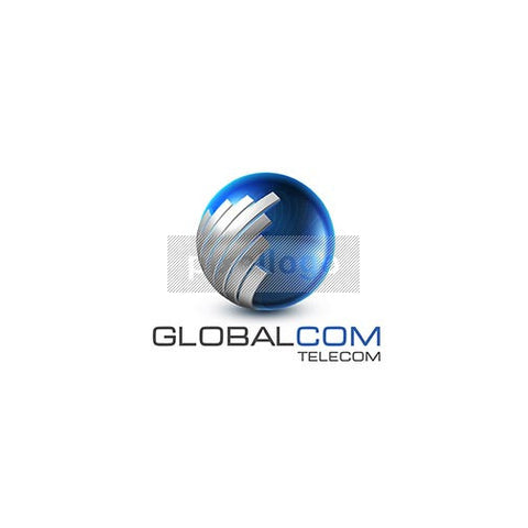 Global Telecom 3D Blue Globe - Pixellogo