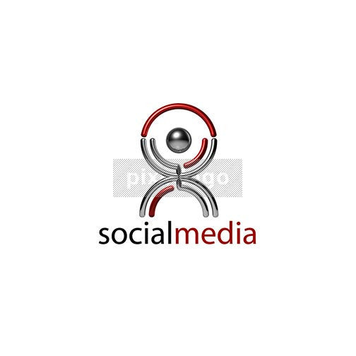 Social Media 3D - Pixellogo