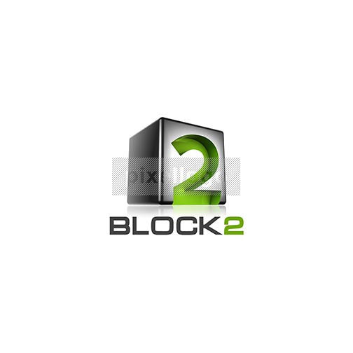 Pixellogo | 3D Cube Number logo