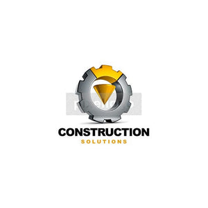 Construction Solutions 3D Gear - Pixellogo