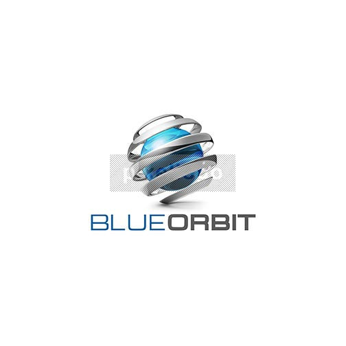Blue Globe And Spiral Orbit 3D - Pixellogo