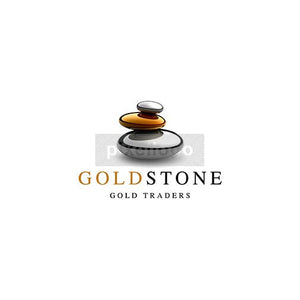 Gold Rock Balancing 3D Spa - Pixellogo