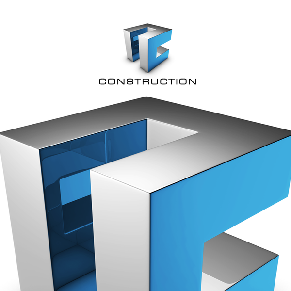Construction 3D Logo - Online 3D Logo design