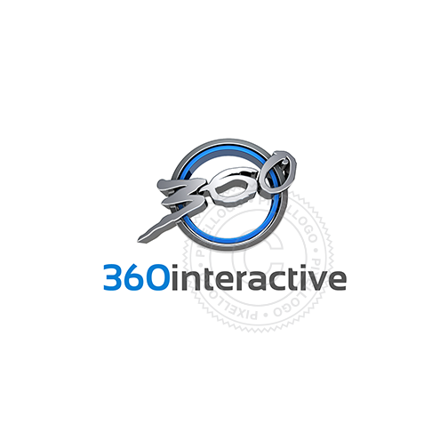 360 3D Logo - 3D brush stroke 3d logo 